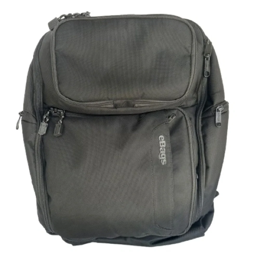 eBags Professional Slim Laptop Backpack Black Travel Work Business Carry On Tech